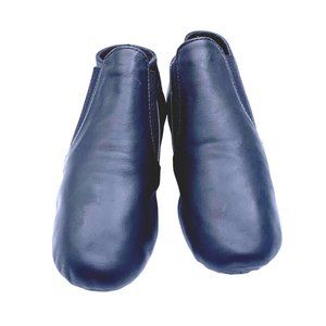 Capezio Childs Black Jazz Ankle Dance Boot Leather Shoes Split Sole New Sz 3.5